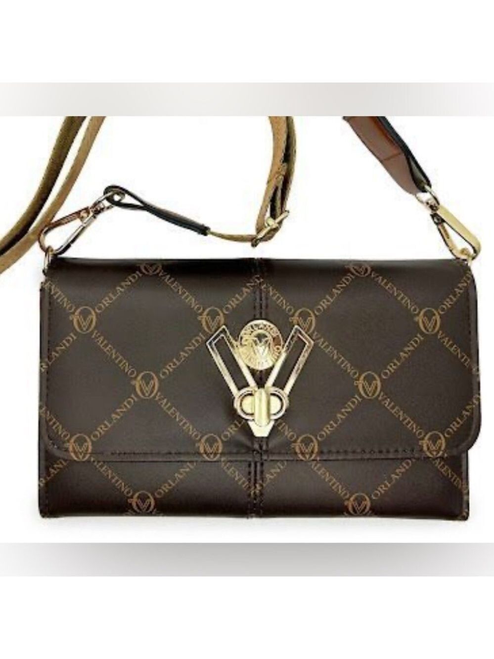 Valentino Orlandi Large Wallet Style Crossbody with Camera Strap NWT